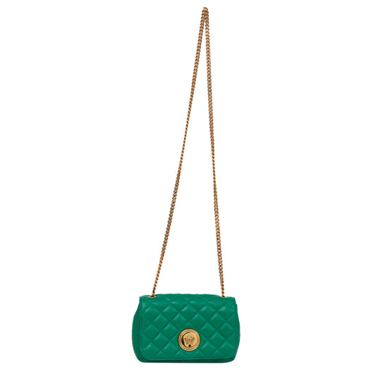 Bolsa Versace Crossbody Couro Verde