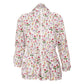 Jaqueta Monnalisa Branca com Flores Infantil Tam. 12 Br