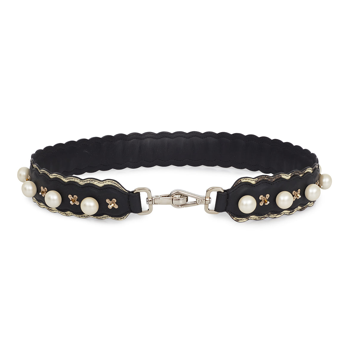 alça Fendi com pérolas