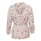 Jaqueta Monnalisa Branca com Flores Infantil Tam. 12 Br