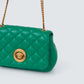 Bolsa Versace Crossbody Couro Verde