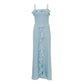 Vestido Vera Wang Longo Azul Tam. 36 Br