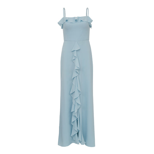 Vestido Vera Wang Longo Azul Tam. 36 Br
