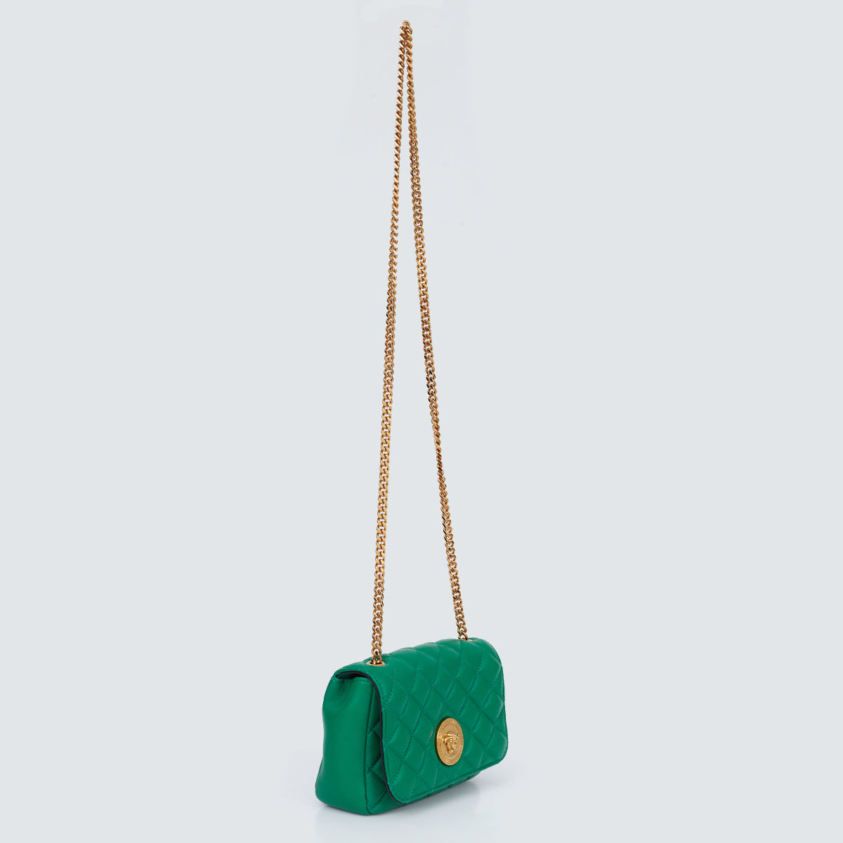 Bolsa Versace Crossbody Couro Verde