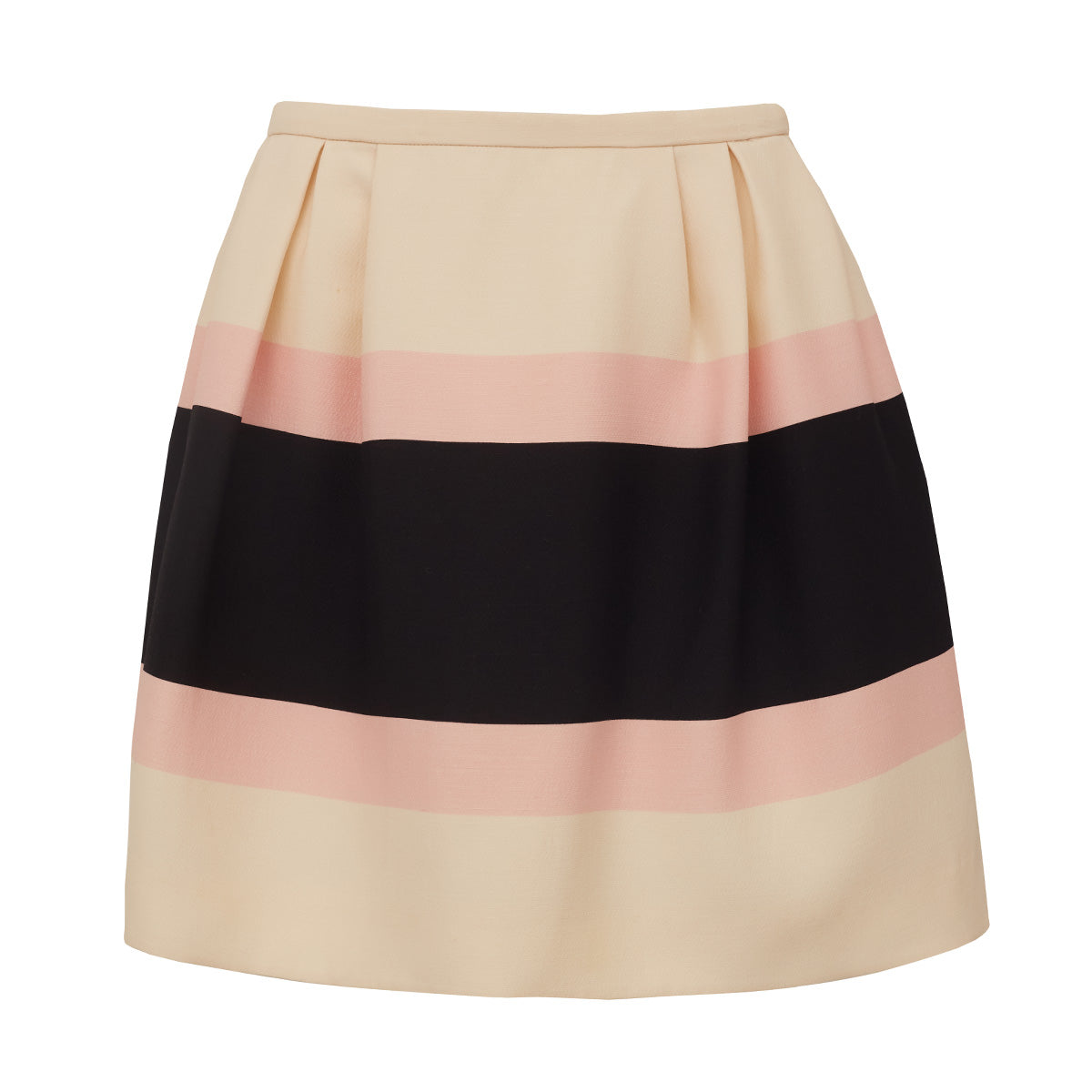 ⁠Saia Valentino Creme, Preto e Rosa  TAM. 40 BR