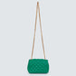 Bolsa Versace Crossbody Couro Verde