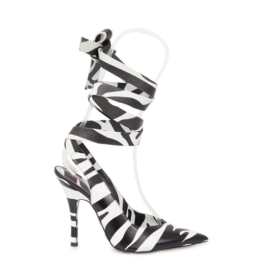 Scarpin TheAttico Preto e Branco Tam 36 Br