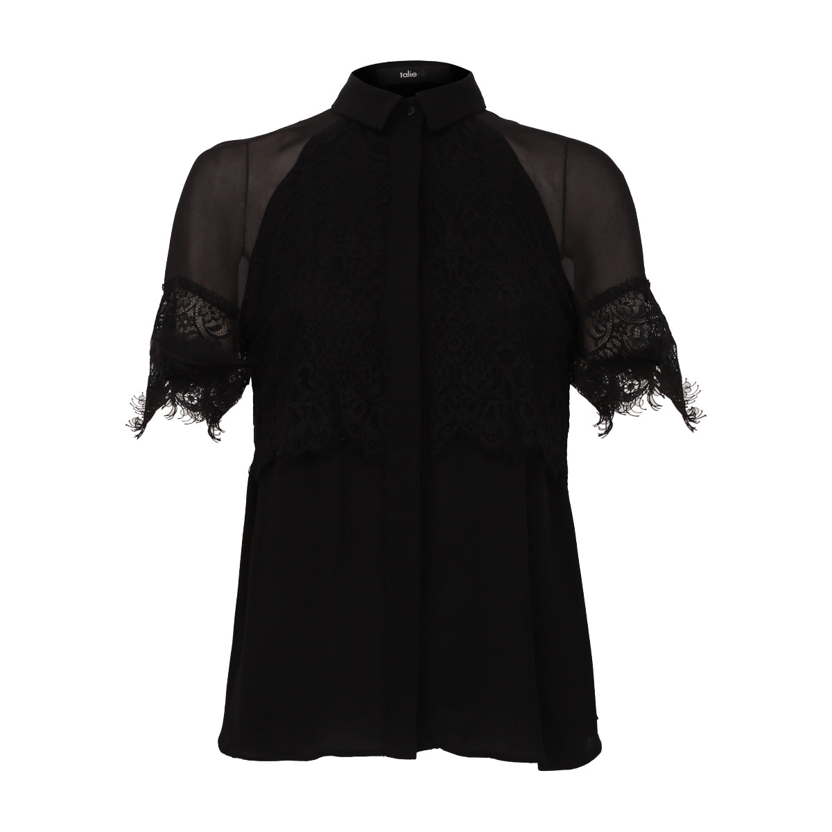 Camisa Nk Renda Preta TAM. 34 BR