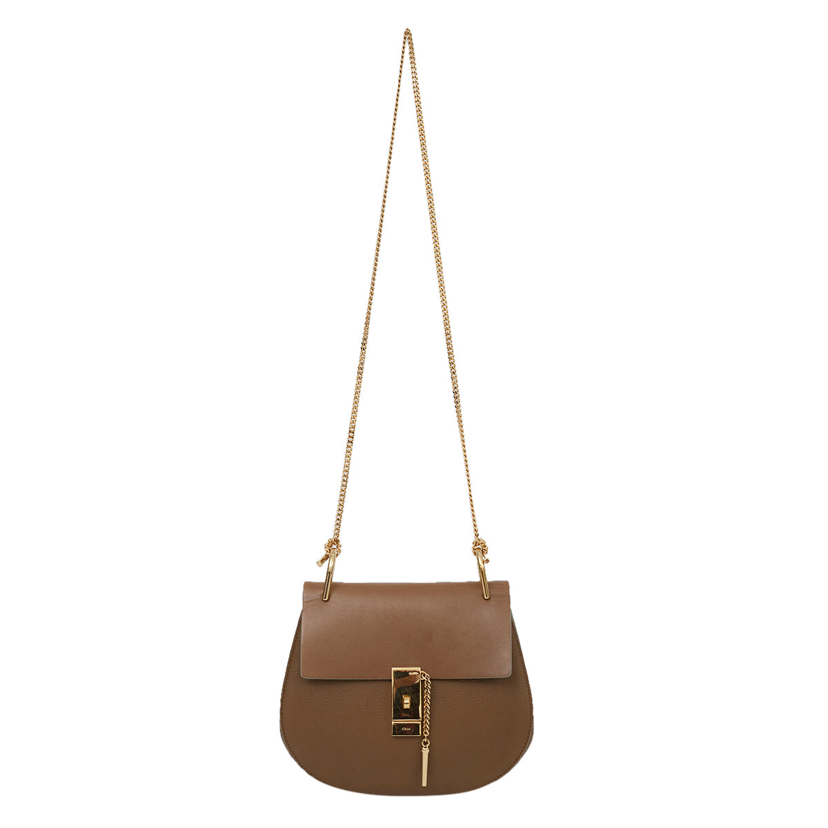 Bolsa Chloé Drew Couro Marrom