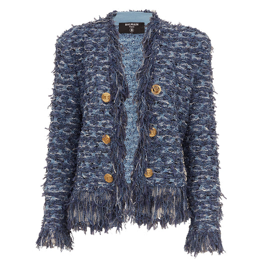 Casaco Balmain Azul Tam. 44 Br