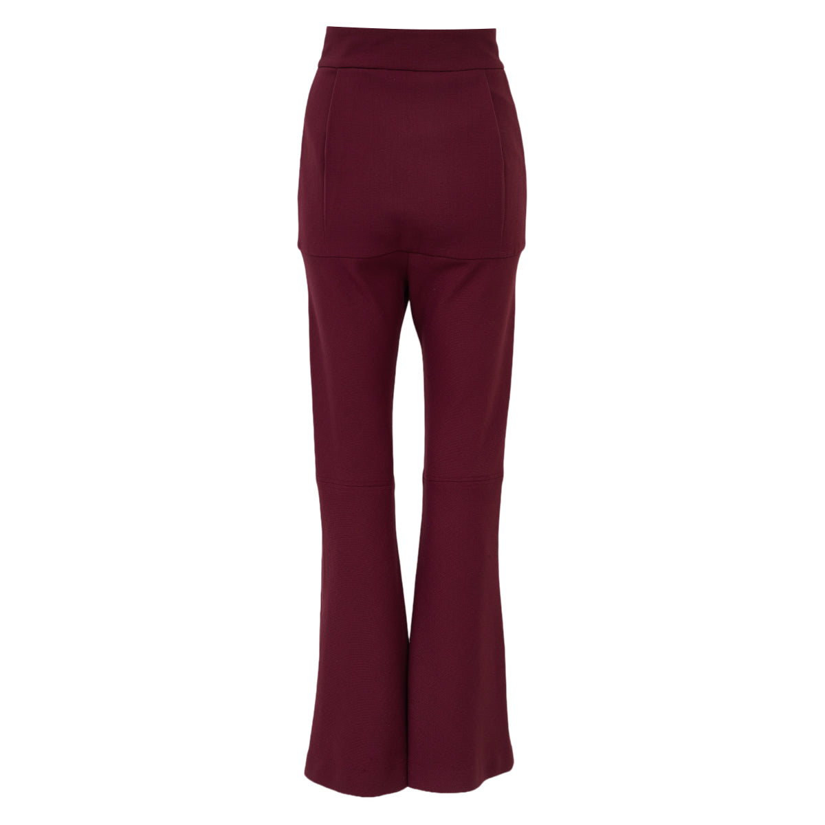Calça Paula Raia Flare Vinho Tam 34 Br