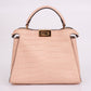 Bolsa Fendi Peekaboo Croco Salmão
