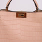 Bolsa Fendi Peekaboo Croco Salmão