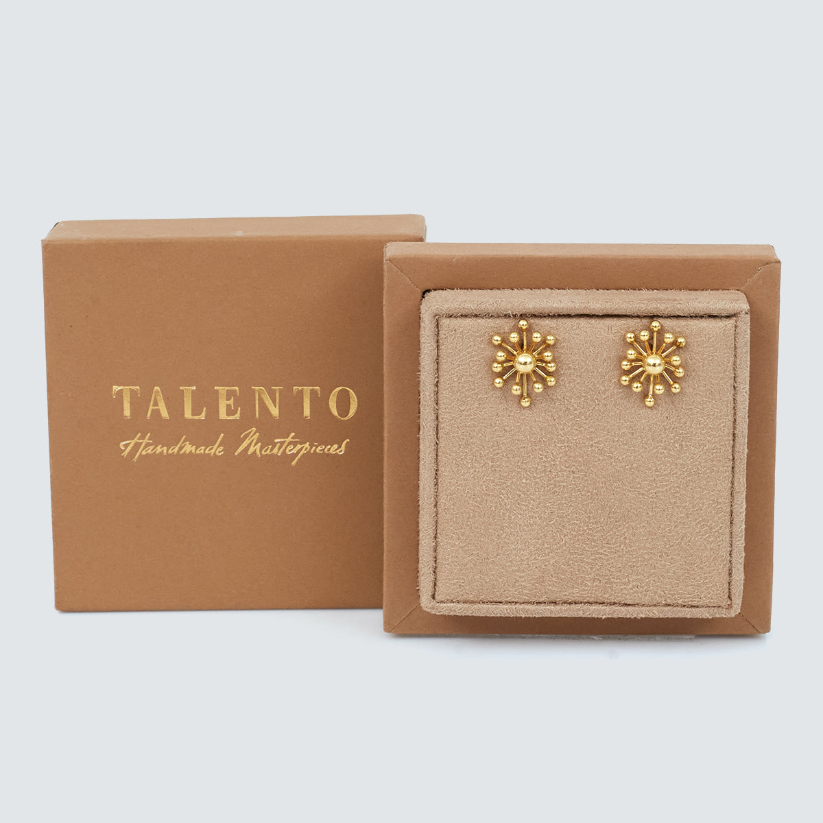 Brinco Talento Bolinhas Ouro Amarelo