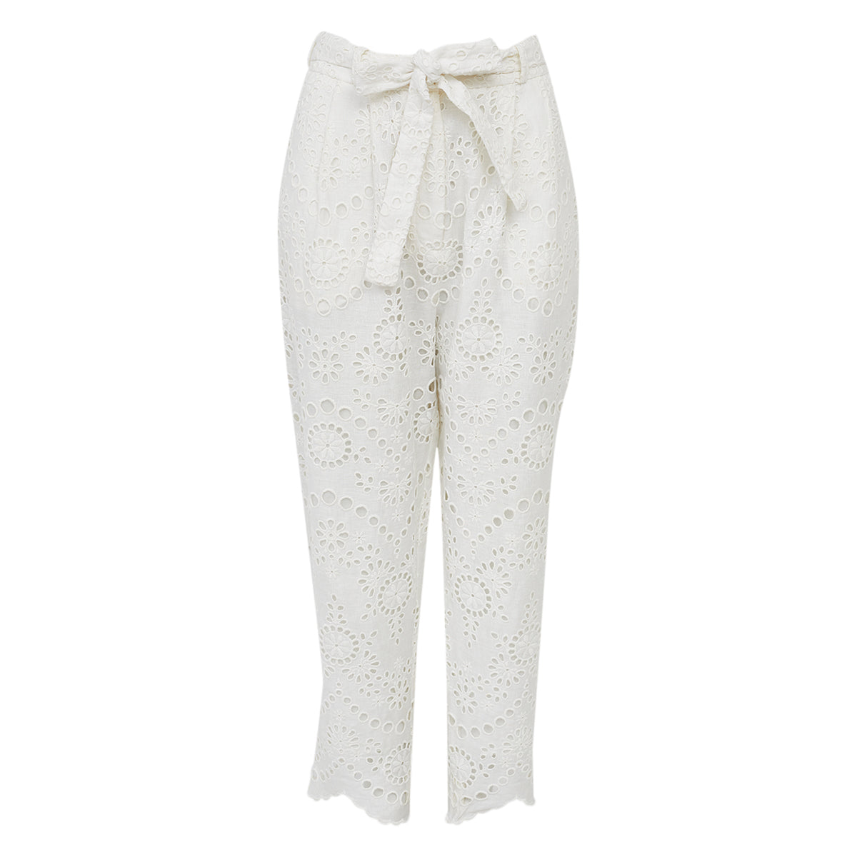 Calça Zimmermenn Bordada Branca Tam 36 Br