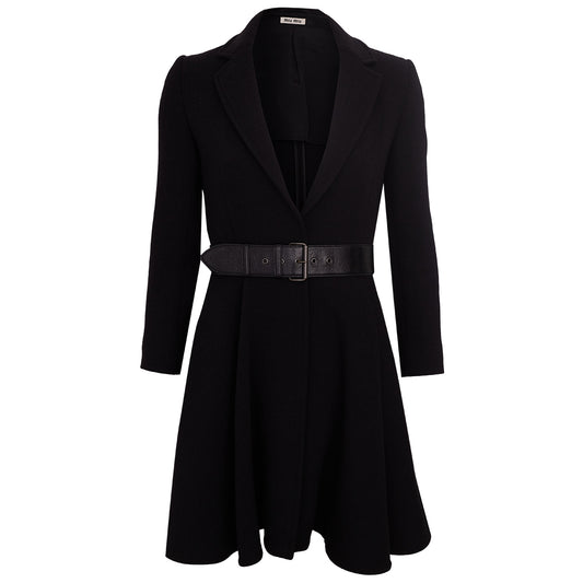 Vestido Miu Miu Preto com Cinto Tam. 34 Br