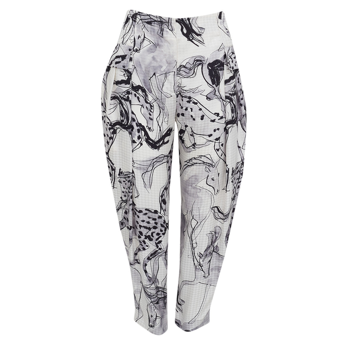 Calça Stella McCartney Estampada P&B Tam. 34 Br
