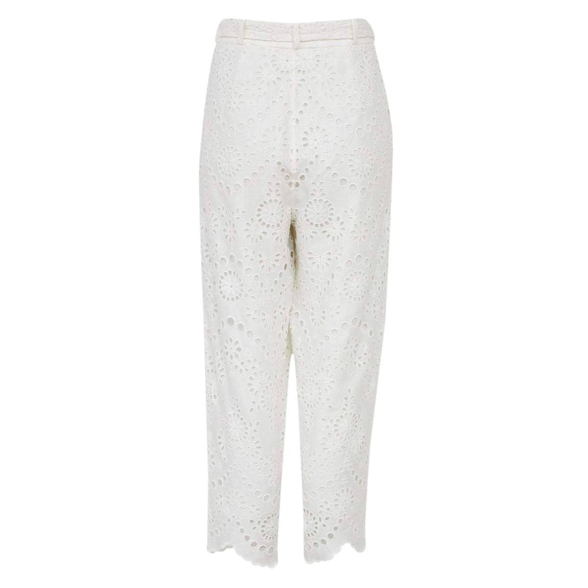 Calça Zimmermenn Bordada Branca Tam 36 Br