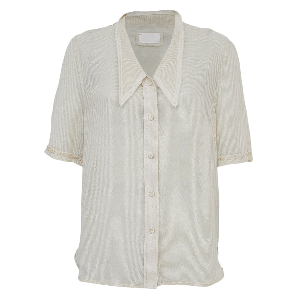 Camisa De Goeye Off White Texturizada Tam 42 Br