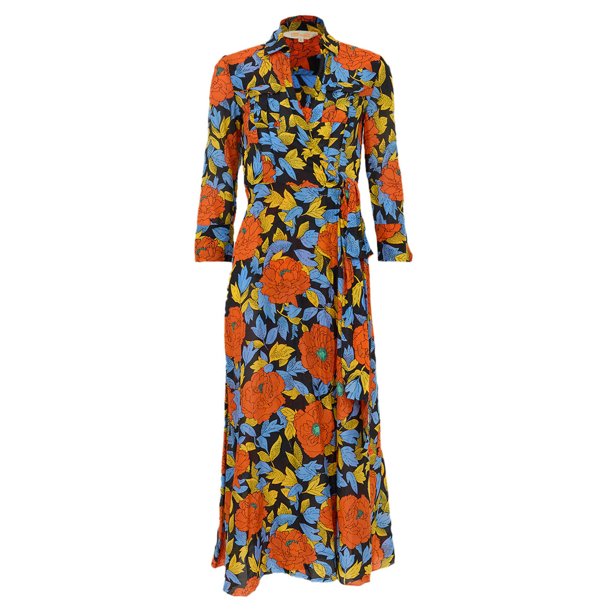 Vestido Diane von Furstenberg estampado colorido tam. p br