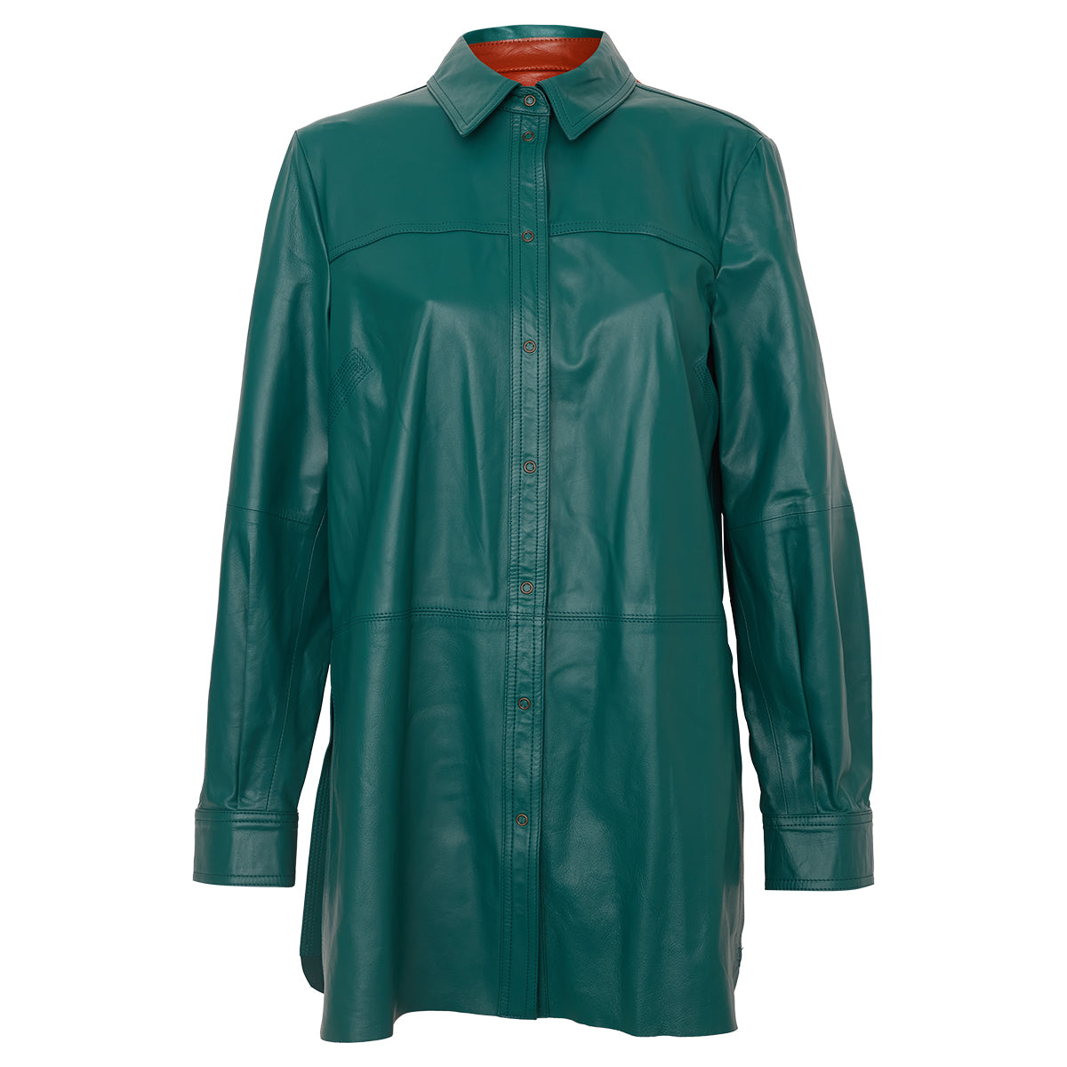 Jaqueta NK Couro Verde Tam. G Br