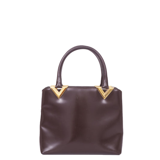 Bolsa Stefano Serapian Verniz Marrom