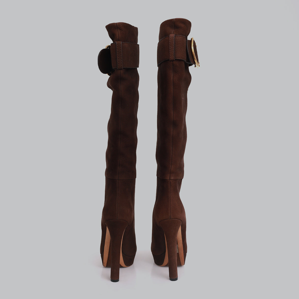 Bota Gucci Camurça Marrom TAM. 34,5 BR