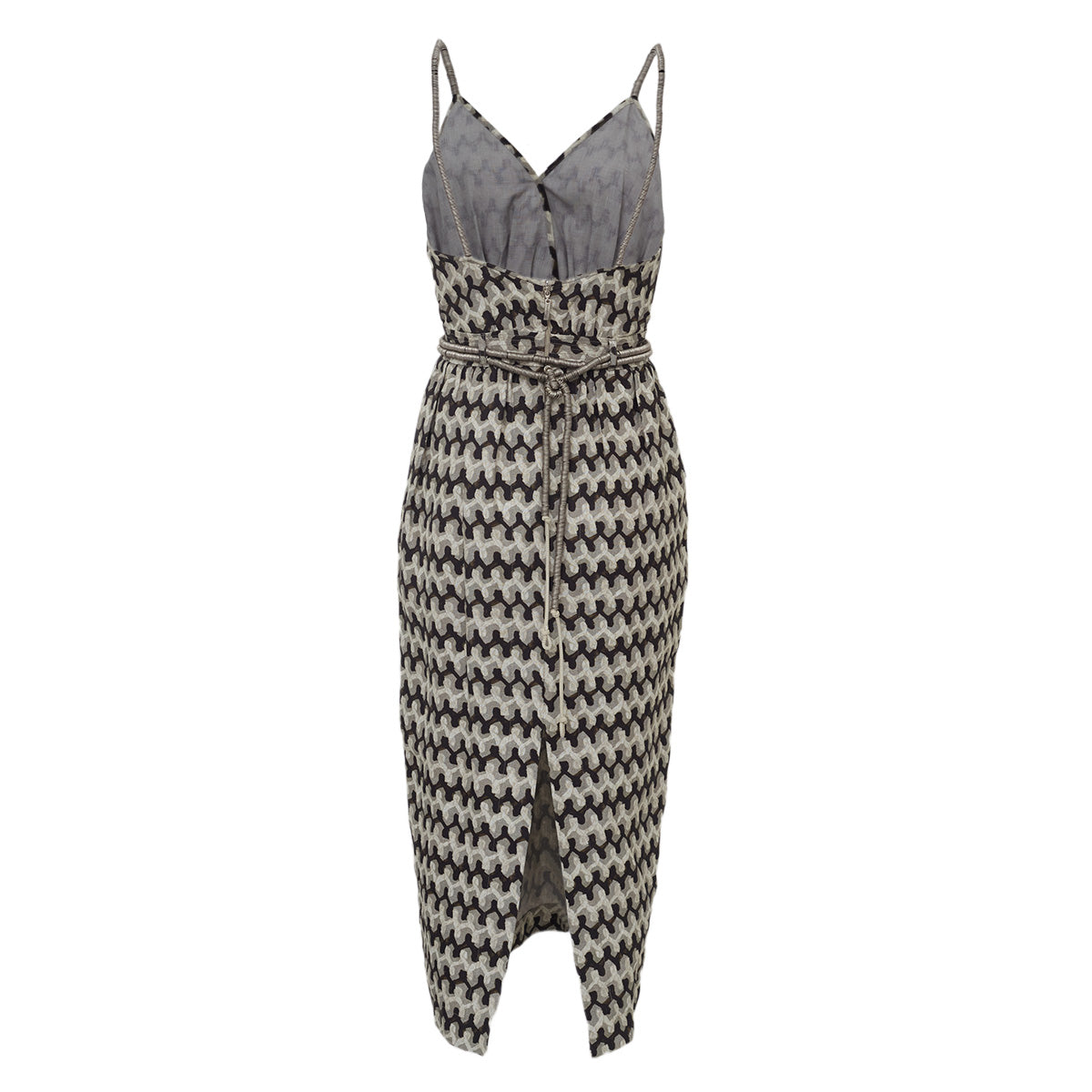 Vestido Paula Raia Verde Estampado Tam. 38 Br