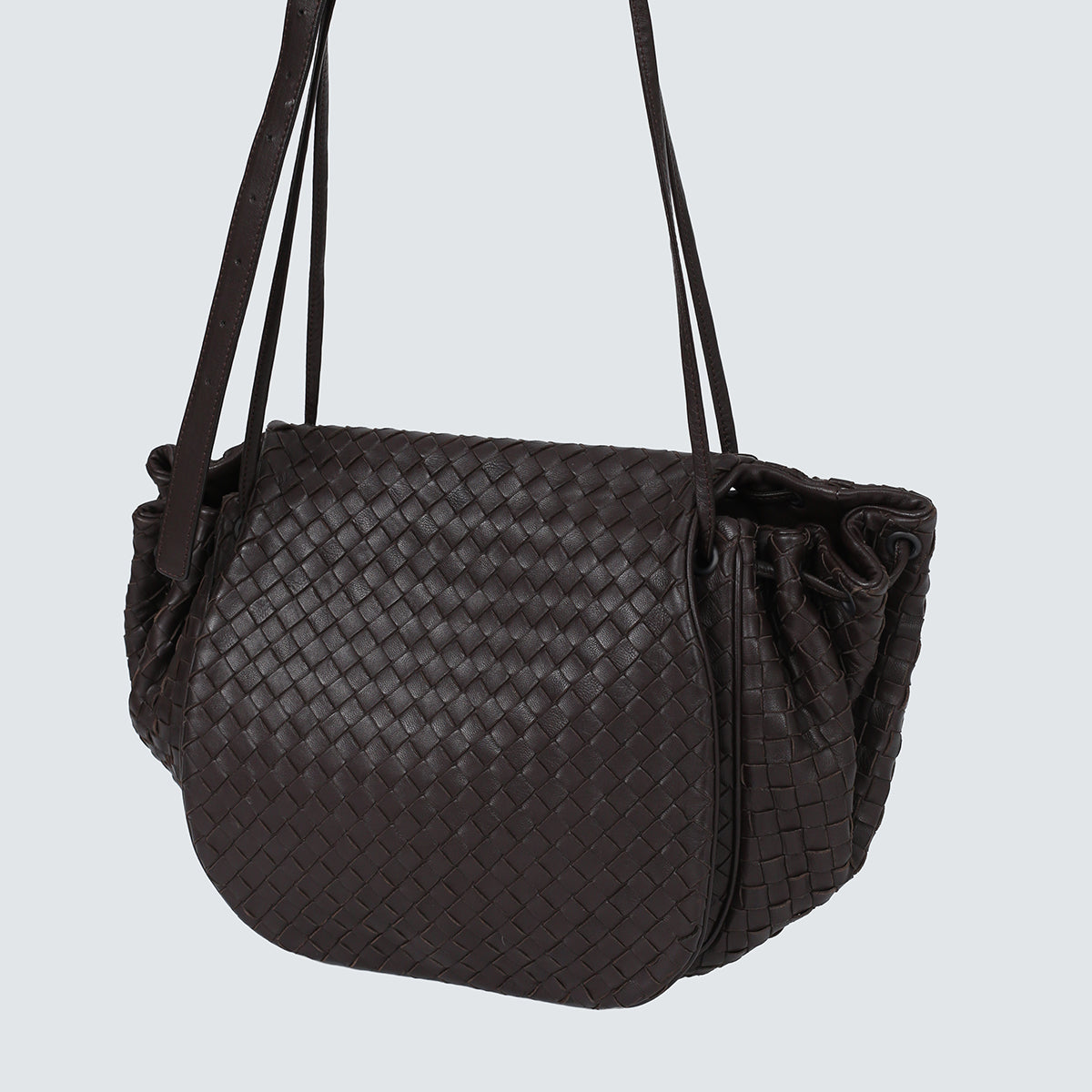 Bolsa Bottega Veneta Intrecciato Marrom