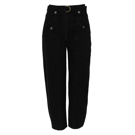 Calça Ulla Johnson Jeans Preta Tam. 38 Br