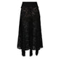 Saia Chanel Longa Renda Preta Tam. 36 Br