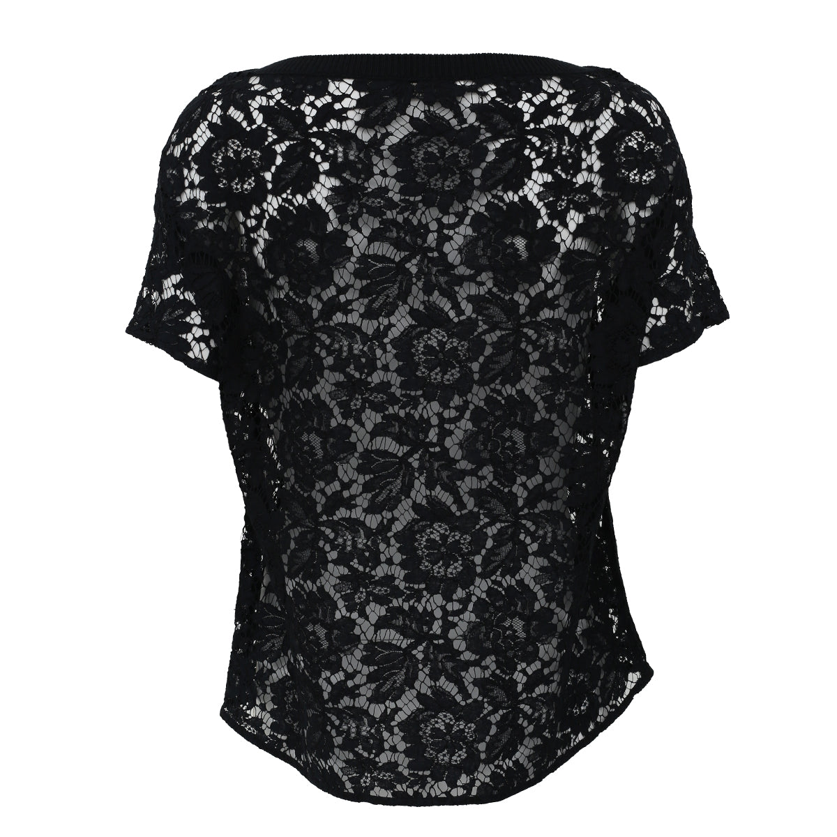 Blusa Valentino Renda Preto Tam. P Br