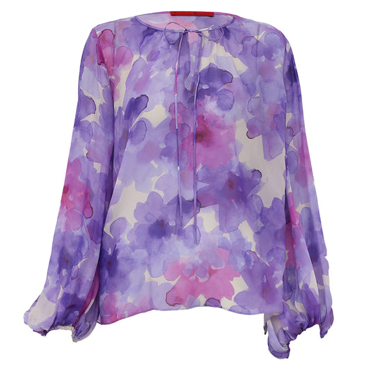 Blusa Carolina Herrera Roxa Tam. M