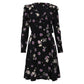 Vestido Valentino Preto Floral Tam. 40 Br