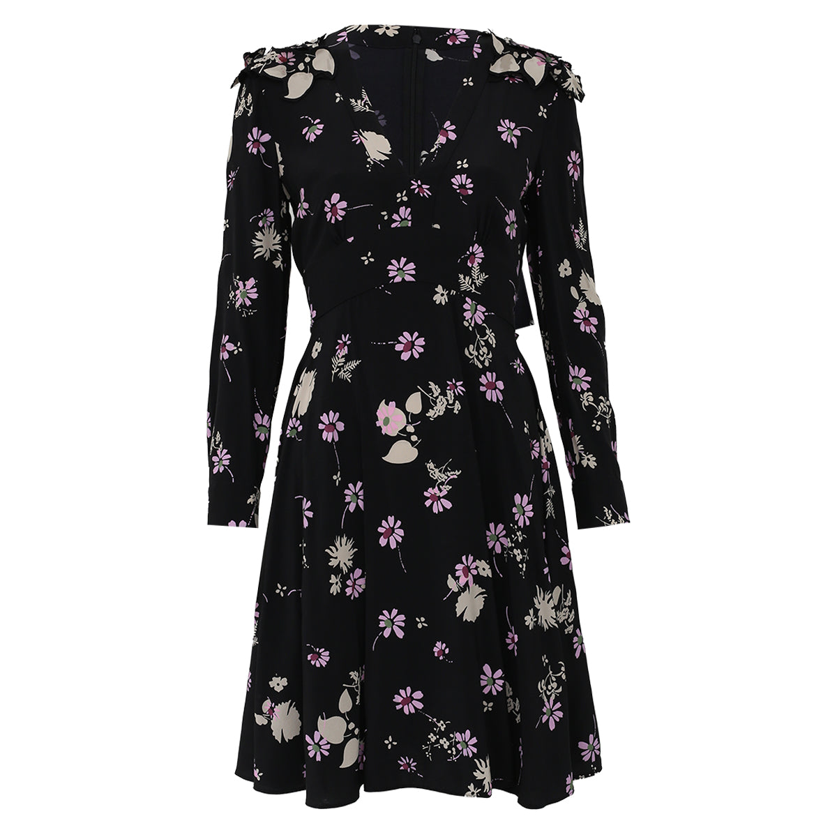 Vestido Valentino Preto Floral Tam. 40 Br