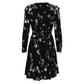 Vestido Valentino Preto Floral Tam. 40 Br