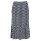 Saia Tory Burch Estampada Azul e Branco Tam P BR