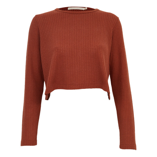 Blusa A Niemeyer Terracota Tam P BR