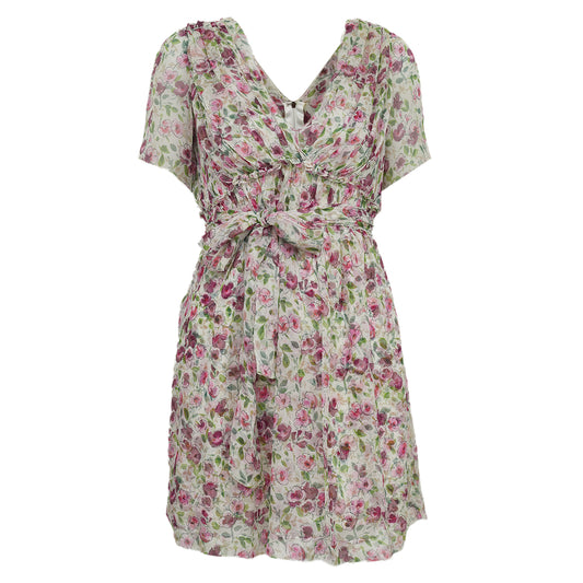 Vestido Dolce&Gabbana Florido Roxo Tam 40 Br