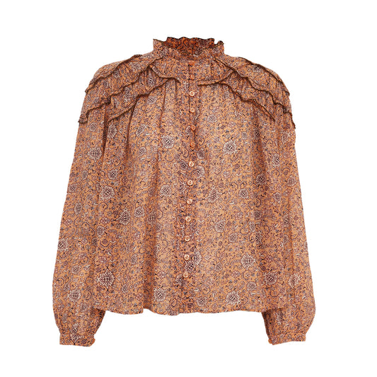 Camisa Isabel Marant Estampa Rosa Tam 36 Br
