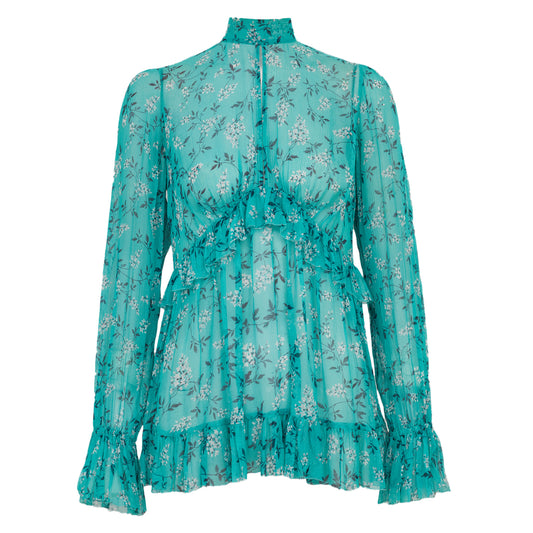 Blusa Zimmermann Babados Verde Tam 36 Br