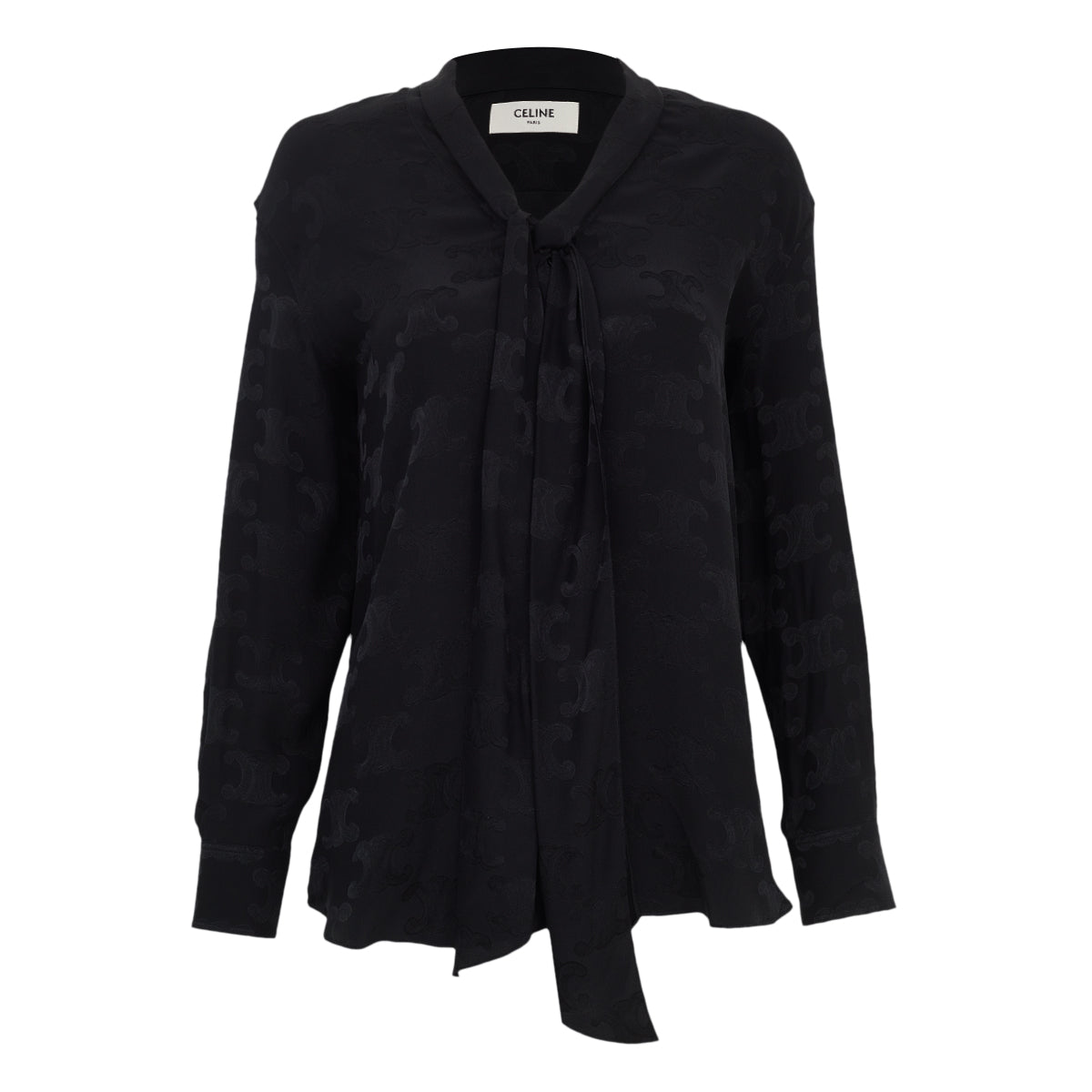 Camisa Celine Estampada Preta Tam 34 Br