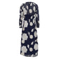 Vestido Cris Barros Elissa Azul e Bege Tam 36 Br