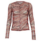 Blusa Mixed Estampada Transparente Tam PP BR