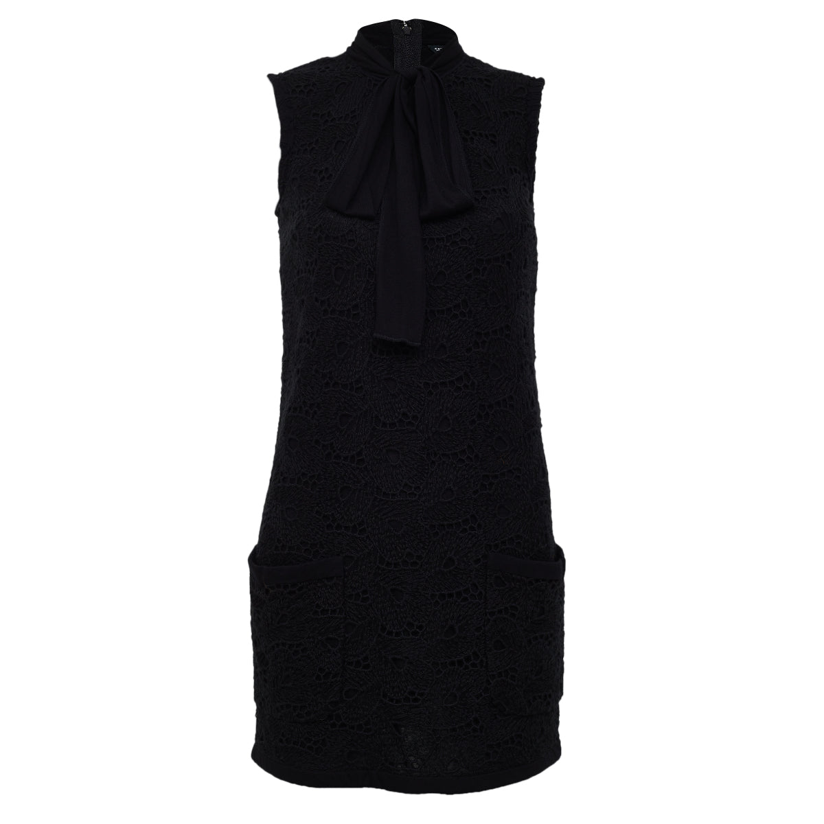 Vestido Dolce&Gabbana Bordado em Preto Tam 38 Br