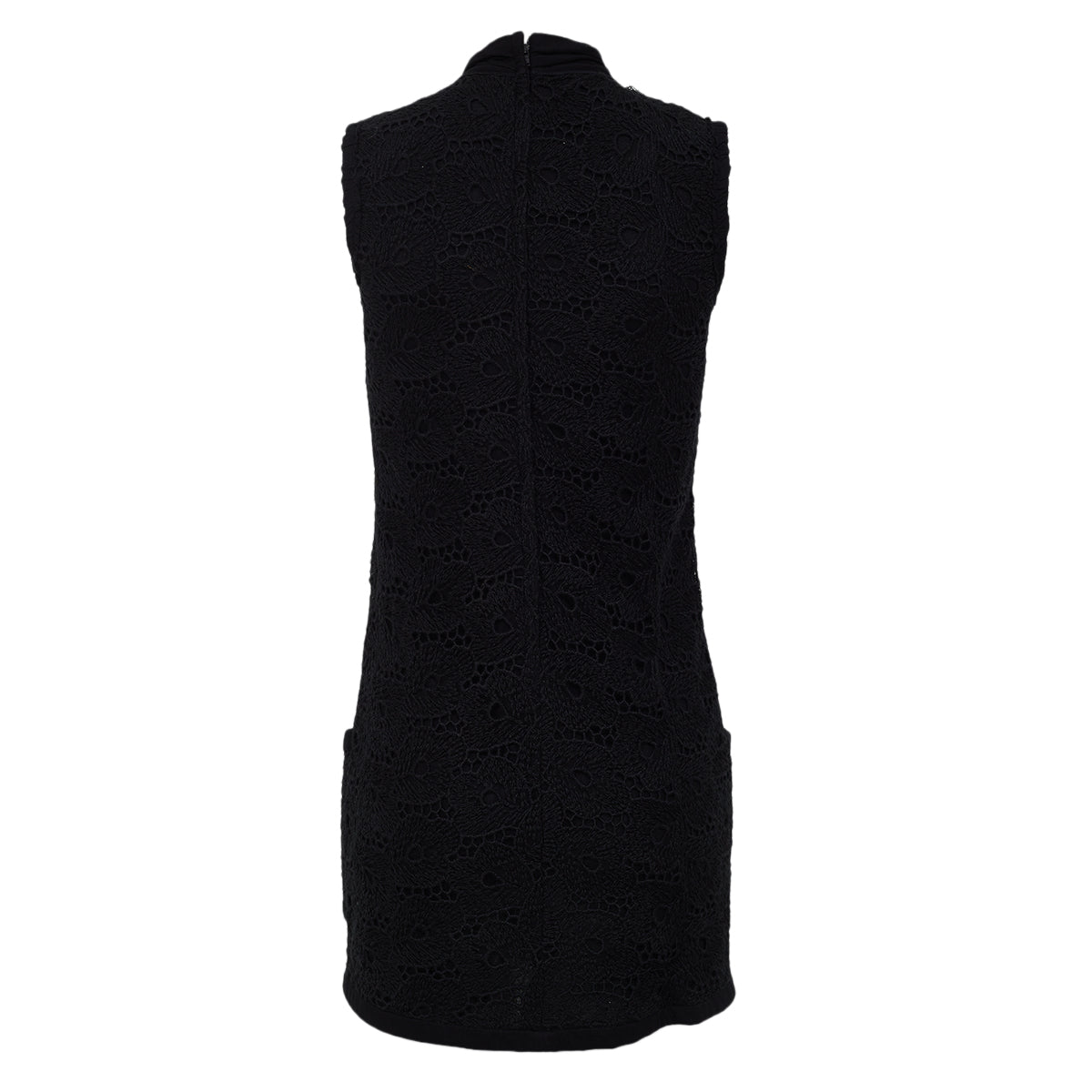 Vestido Dolce&Gabbana Bordado em Preto Tam 38 Br