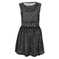 Vestido Simple City Preto e Branco Tam P BR