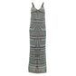 Vestido Missoni Estampa Bege e Azul Tam 36 Br
