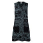 Vestido Missoni Bordado Azul e Preto Tam 34 Br