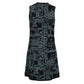 Vestido Missoni Bordado Azul e Preto Tam 34 Br